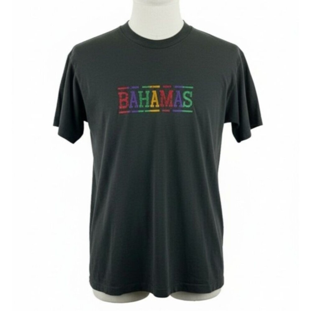 Vtg 90s Fruit of the Loom BEST Bahamas T-Shirt L 50/50 USA Made Souvenir Tee